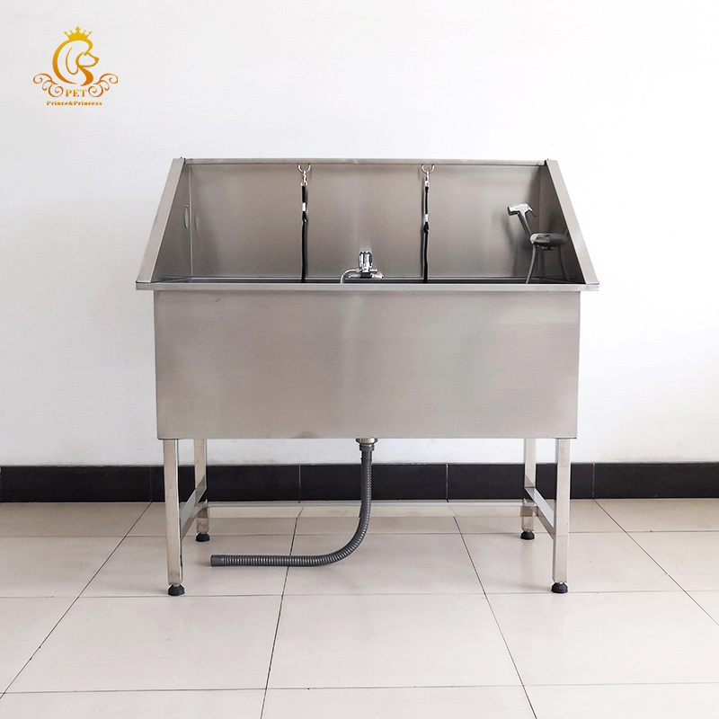 EUR PET Pet Stainless Steel Washing Grooming Station Professional Dog Bathtub For Animal Wash Sink With Dryer