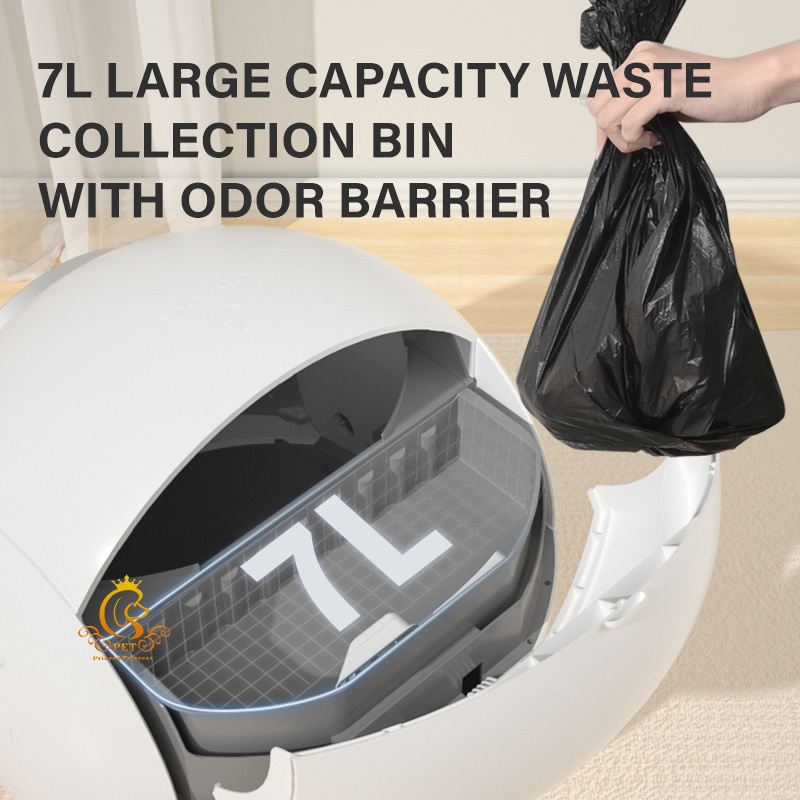 EUR PET Low Noise Anti-odor Wifi App Control Travel Cute Self Clean Automatic Cat Litter Box Intelligent Cat Toilet