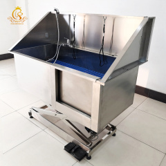 EUR PET Cheap Price Stainless Steel Electric Lifting Pet Bath Sink Pet Spa Bathtub for Dog Cleaning & Grooming Product