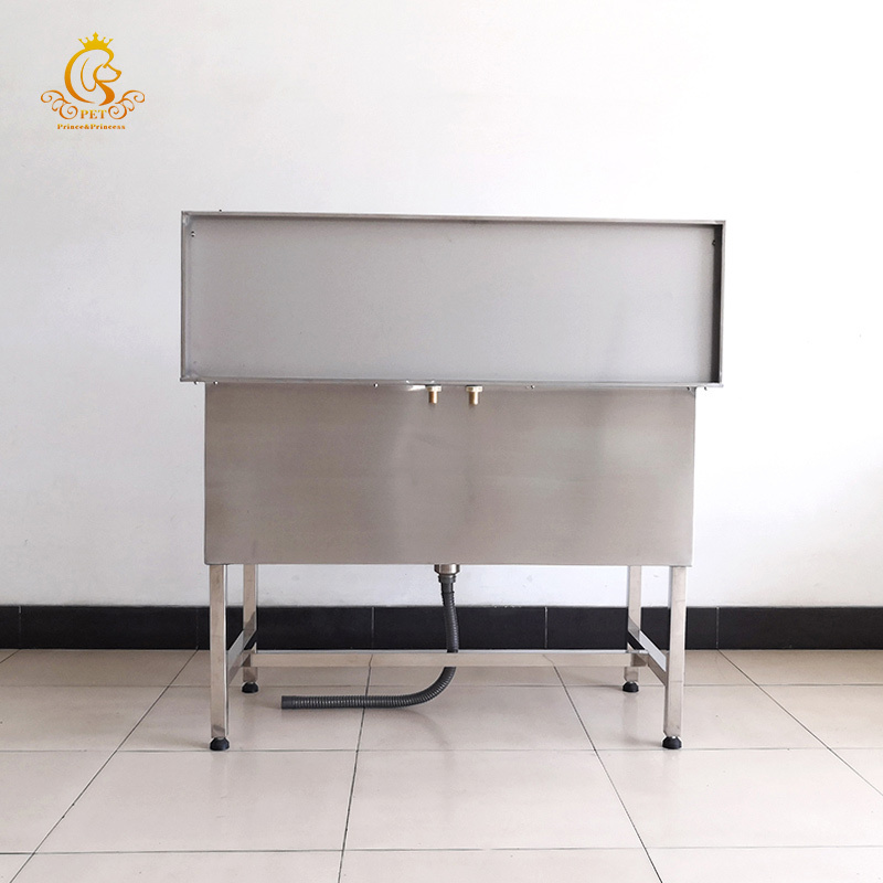 EUR PET Pet Stainless Steel Washing Grooming Station Professional Dog Bathtub For Animal Wash Sink With Dryer