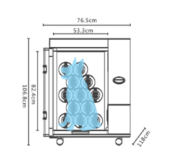 EUR PET Pet Automatic Dryer for Big Size Dogs Pet Grooming Station Gentle Warm Air Pet Cabinet Hair Dryer