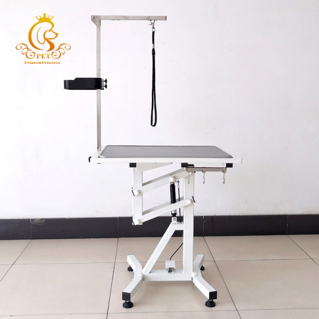 EUR PET Most Popular Hydraulic Dog Grooming Table with Arm Hydraulic Air Lifting Pet Grooming Table for Pet Grooming Shops