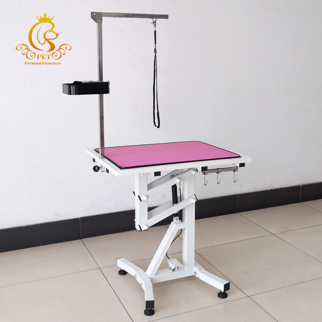 EUR PET Most Popular Hydraulic Dog Grooming Table with Arm Hydraulic Air Lifting Pet Grooming Table for Pet Grooming Shops