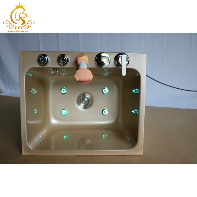 EUR PET Factory Customized White Cat and Dog Pet Spa Massage Bathtub Hydrotherapy Constant Temperature Bath Basin Pet Bathtub