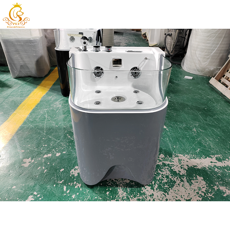 EUR PET Wholesale Freestanding Acrylic Pet Grooming Bath Tub Pet Spa Whirlpool Massage Bathtub for Pets