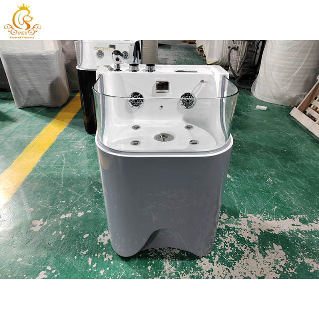 EUR PET Wholesale Freestanding Acrylic Pet Grooming Bath Tub Pet Spa Whirlpool Massage Bathtub for Pets