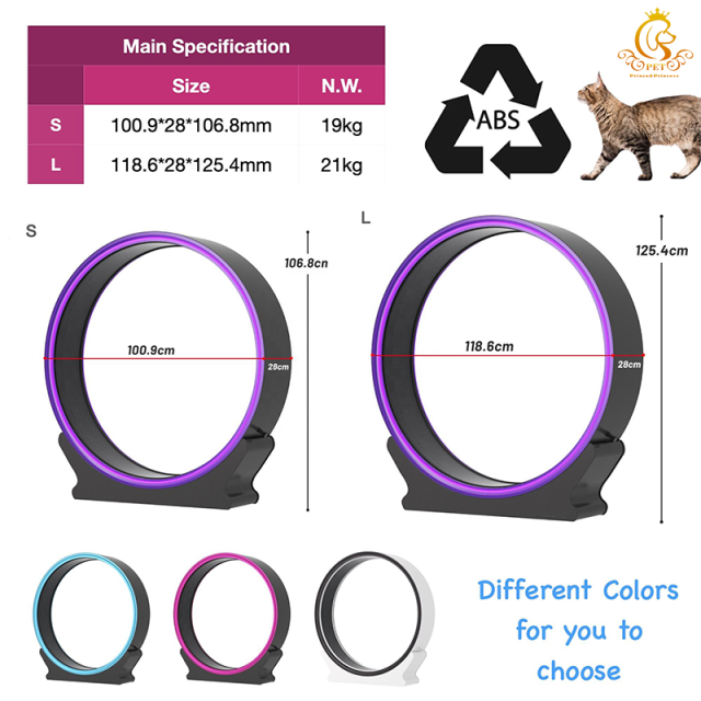 EUR PET Abs Interactive Anti-depression Pet Tread Exercise Wheel Loader Funny Small Size Cat Dog Treadmill