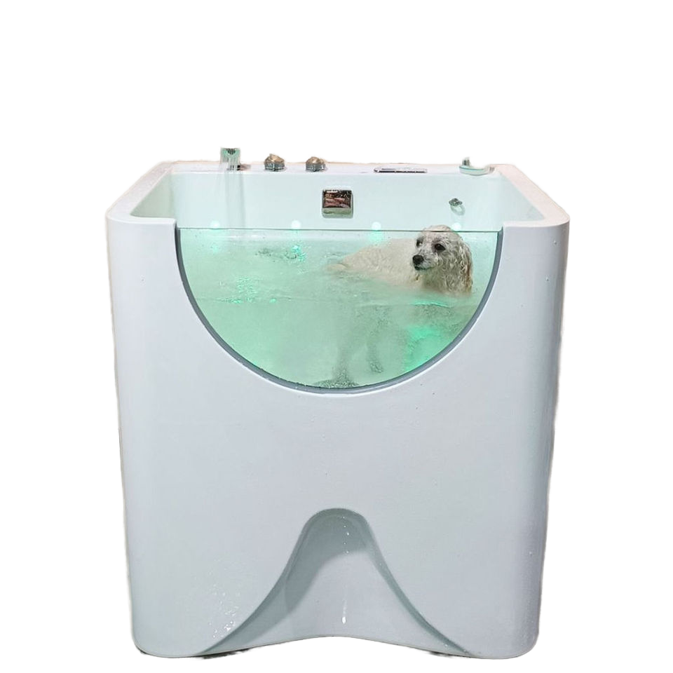 EUR PET Household Indoor Independent Constant Temperature Pet Bath Basin Cat and Dog Spa Bathtub Jet Lamp Bead Bathtub