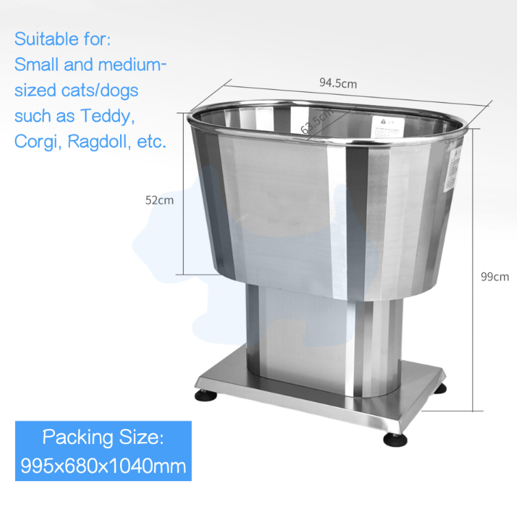 EUR PET Automatic Dog Wash Station Anti-skid Multipurpose Collapsible Pet Bathtub for Pet Hospital