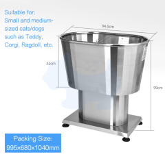 EUR PET Automatic Dog Wash Station Anti-skid Multipurpose Collapsible Pet Bathtub for Pet Hospital