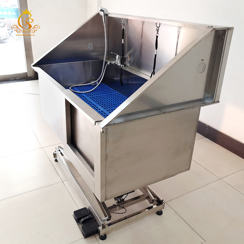EUR PET Cheap Price Stainless Steel Electric Lifting Pet Bath Sink Pet Spa Bathtub for Dog Cleaning & Grooming Product