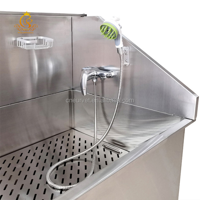 EUR PET Stainless Steel Electric Dog Bathing Station Height Adjustable Pet Washing Station Metal Pet Wash Bath Station