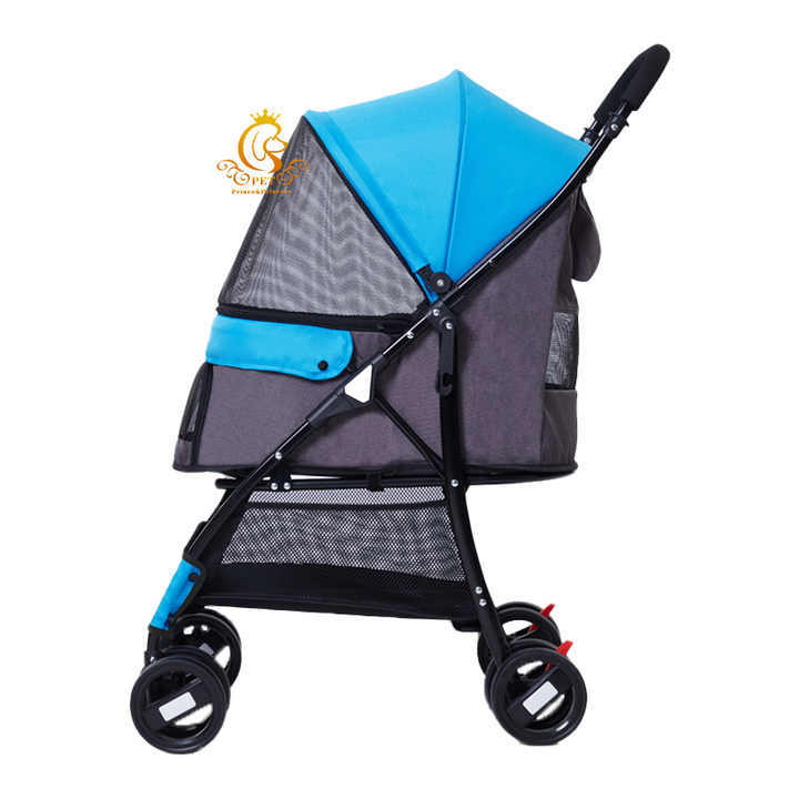 EURPET Best Quality Foldable Dog Cat Cage Stroller Detachable Small Pet Dog Stroller