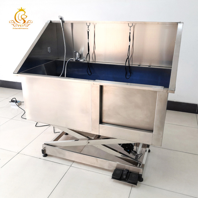 EUR PET Cheap Price Stainless Steel Electric Lifting Pet Bath Sink Pet Spa Bathtub for Dog Cleaning & Grooming Product