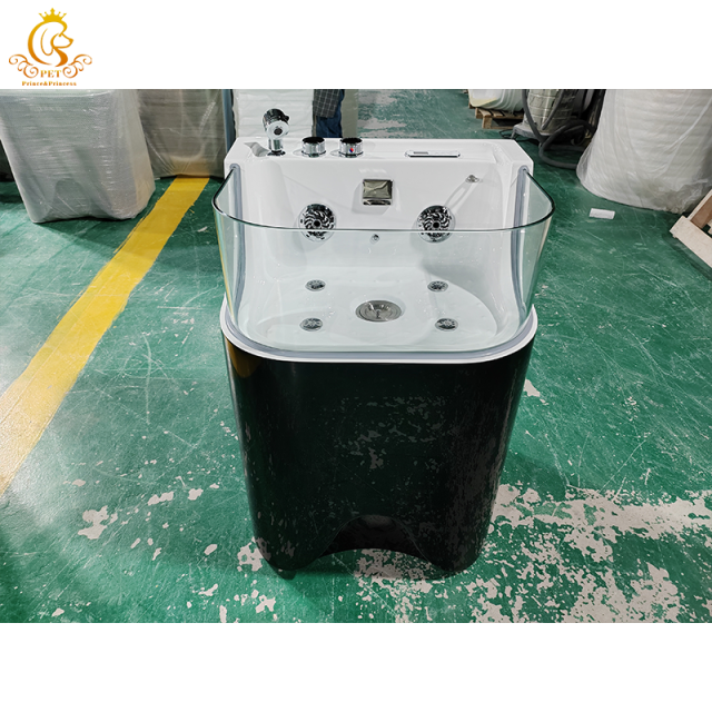EUR PET Wholesale Freestanding Acrylic Pet Grooming Bath Tub Pet Spa Whirlpool Massage Bathtub for Pets
