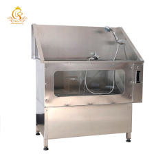 EURVET High Quality Stainless Steel Surfing Bath Sink Pet Spa Bath Tub Dog Grooming Tub