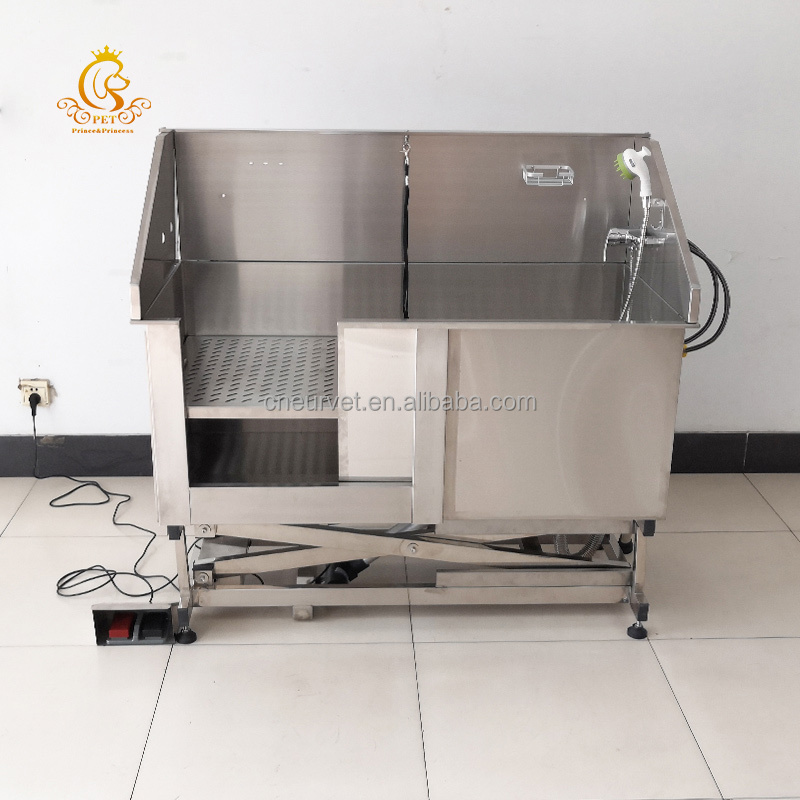 EUR PET Stainless Steel Electric Dog Bathing Station Height Adjustable Pet Washing Station Metal Pet Wash Bath Station