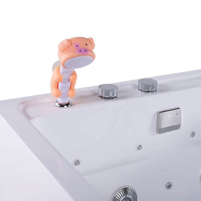 EUR PET Modern Design Bath Freestanding Pets Bathtub Functional Led Bubbles Whirlpool Spa Tub Pets Massage Bathtub