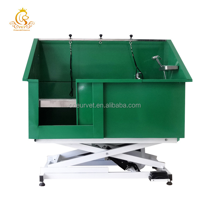 EUR PET Wash Pet Grooming Tubs Portable Electric Lifting Dog Bath Tub Folding Stainless Steel Pet Tub