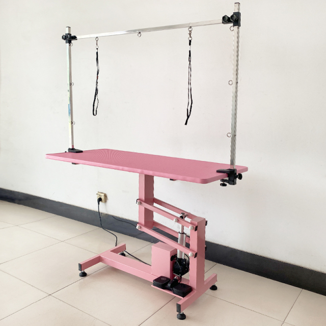 EG-1  PVC Anti-slip Electric Lifting Square Grooming Table for Pet Haircutting, Shaving, Trimming and Styling