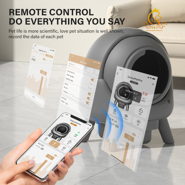 EUR PET New Design  App Control Intelligent Smart Self Cleaning Litter Box for Cats Automatic Cat Toilet Litter Box