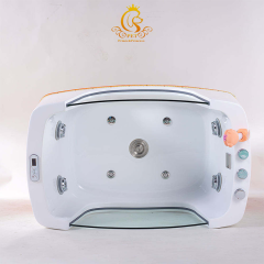 EUR PET Freestanding Pet Spa Bathtub With Ozone Spa Dog Bathtub Massage Machine Air Bubble Feature for Pet Cleaning Bathing