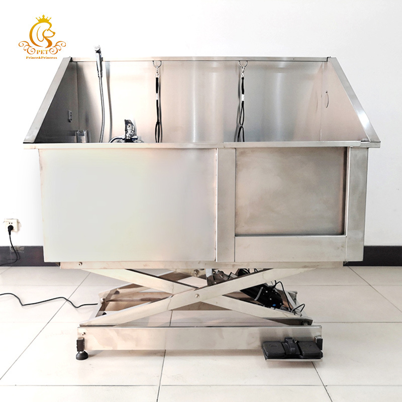 EUR PET Cheap Price Stainless Steel Electric Lifting Pet Bath Sink Pet Spa Bathtub for Dog Cleaning & Grooming Product