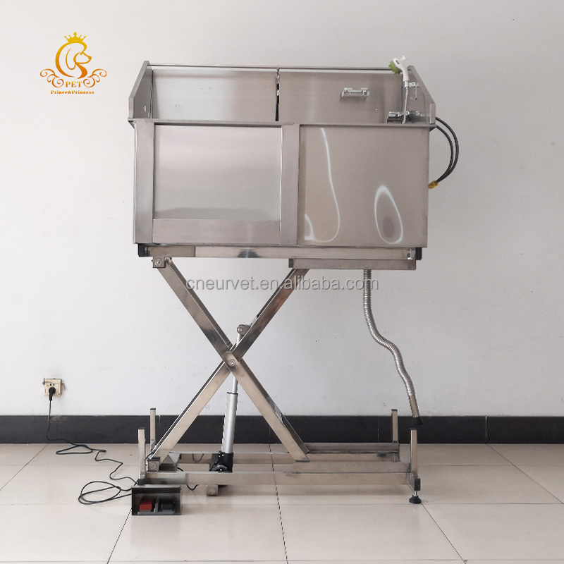 EUR PET Stainless Steel Electric Dog Bathing Station Height Adjustable Pet Washing Station Metal Pet Wash Bath Station