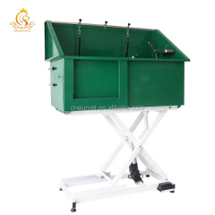 EUR PET Wash Pet Grooming Tubs Portable Electric Lifting Dog Bath Tub Folding Stainless Steel Pet Tub