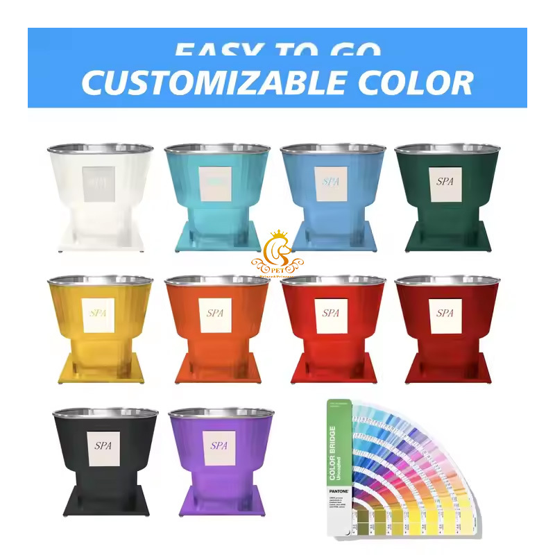 EUR PET Wholesale Price Hot Sale Stainless Steel Wash Station Dog for Pet Grooming Salon Portable Dog Spa Bath Tub