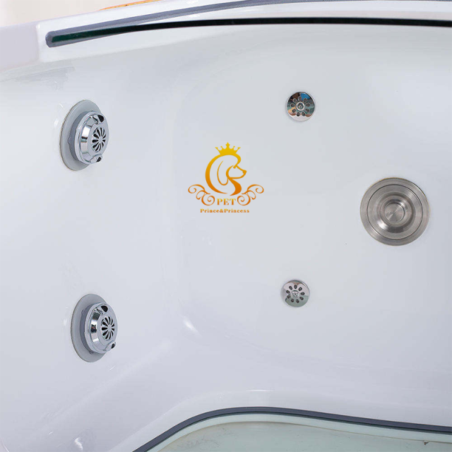 EUR PET Freestanding Pet Spa Bathtub With Ozone Spa Dog Bathtub Massage Machine Air Bubble Feature for Pet Cleaning Bathing