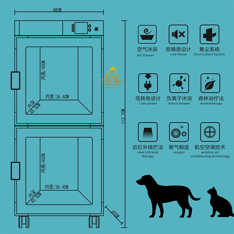 EUR PET Hot Selling Automatic Cat Dog Dryer Pet Hair Blowing Water Drying Box Pet Blow Dryer