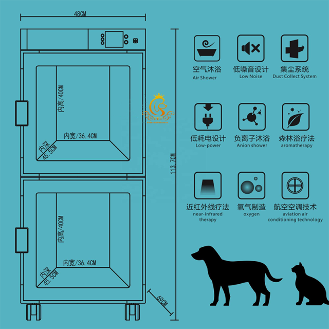 EUR PET Hot Selling Automatic Cat Dog Dryer Pet Hair Blowing Water Drying Box Pet Blow Dryer