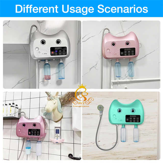 EUR PET Pet Grooming Kit With Novelty Designed Massage Brush and Bathing Spa Bubble Machine Abs Material for Small Dogs and Cats