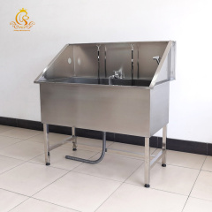 EUR PET Pet Stainless Steel Washing Grooming Station Professional Dog Bathtub For Animal Wash Sink With Dryer