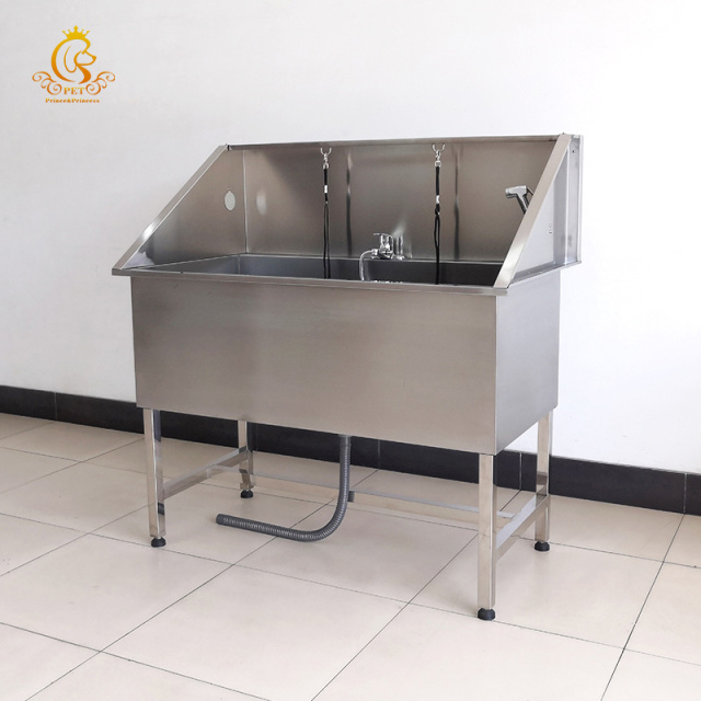 EUR PET Pet Stainless Steel Washing Grooming Station Professional Dog Bathtub For Animal Wash Sink With Dryer