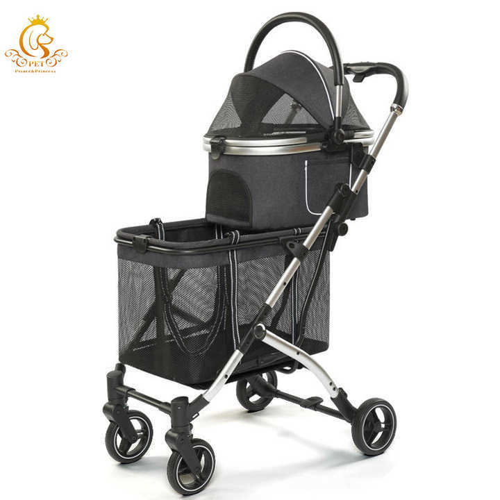EUR PET Factory Price Wholesale Customized New Style Double Korean Pet Stroller Twin Pet Stroller for 2 Dogs