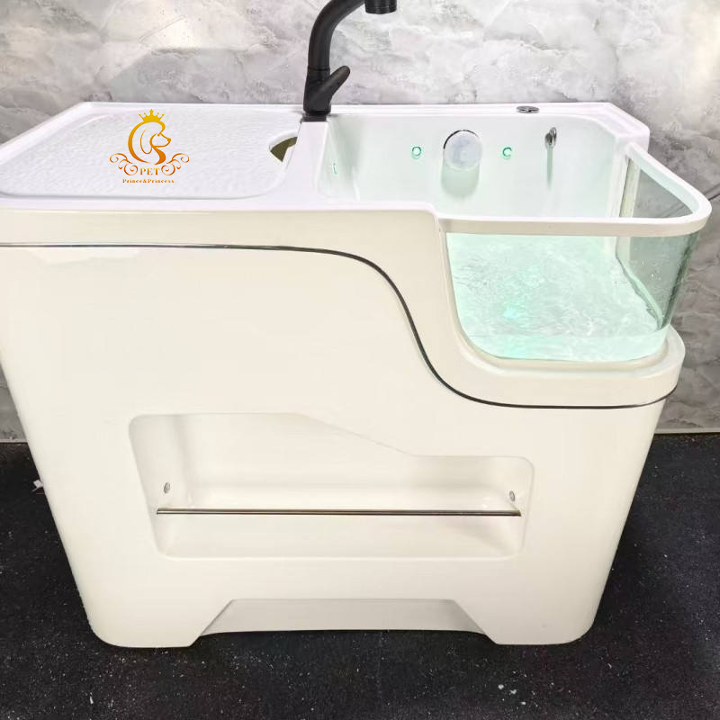 EUR PET Electric Pet Spa Bathtub Ozone Milk Bath Acrylic Bathtub for Dog & Cat Grooming for Pet Cleaning & Bathing