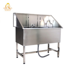 EUR PET Pet Stainless Steel Washing Grooming Station Professional Dog Bathtub For Animal Wash Sink With Dryer