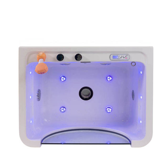 EUR PET Modern Design Bath Freestanding Pets Bathtub Functional Led Bubbles Whirlpool Spa Tub Pets Massage Bathtub