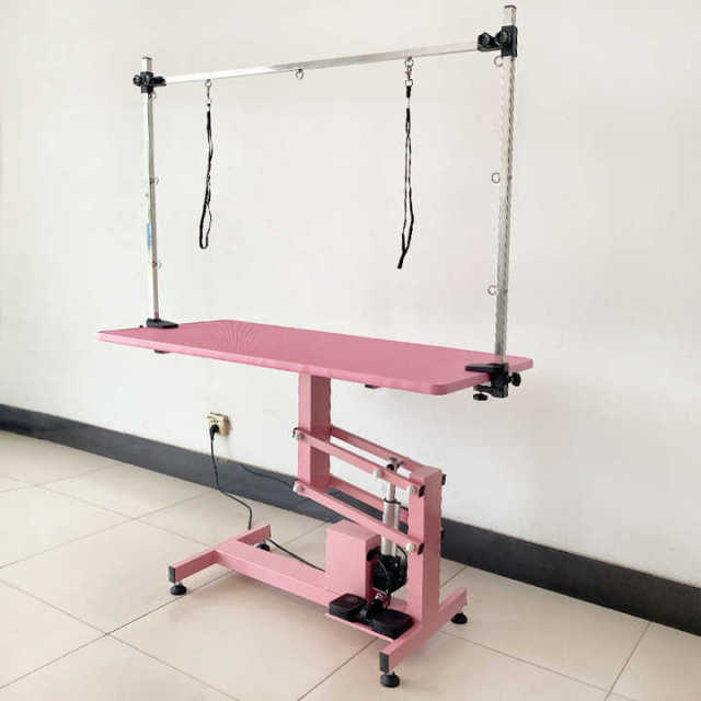EG-1  PVC Anti-slip Electric Lifting Square Grooming Table for Pet Haircutting, Shaving, Trimming and Styling