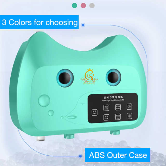 EUR PET Pet Grooming Kit With Novelty Designed Massage Brush and Bathing Spa Bubble Machine Abs Material for Small Dogs and Cats