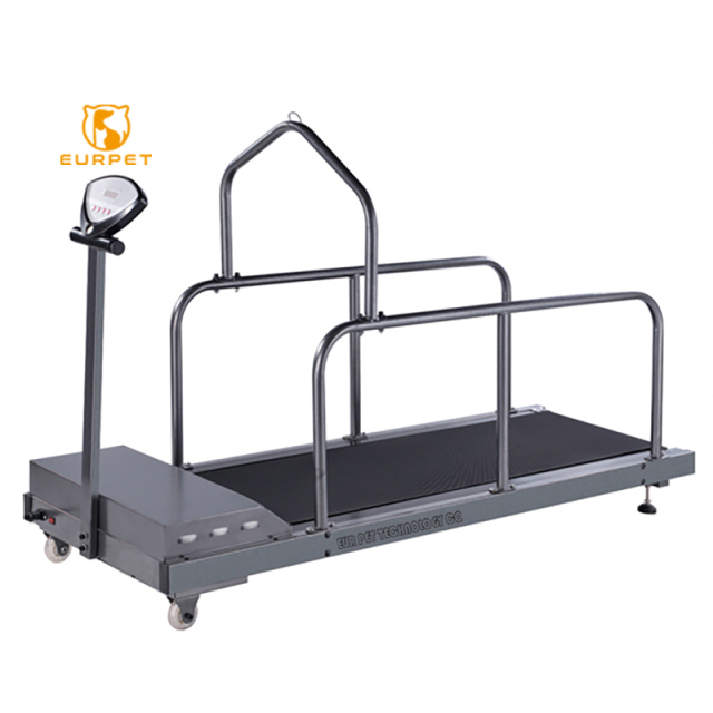 EUR VET Portable Metal Treadmills for Pets for Home Use Walking Running Exercise Treadmill Curved LED Display.
