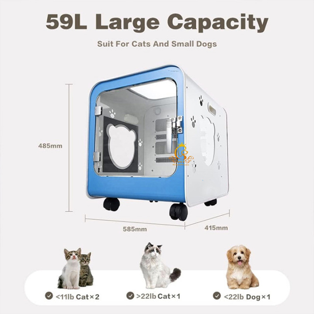 EUR PET Professional Smart Pet Hair Dryer Cabinet Veterinary Equipment for Pet Cleaning and Bathing