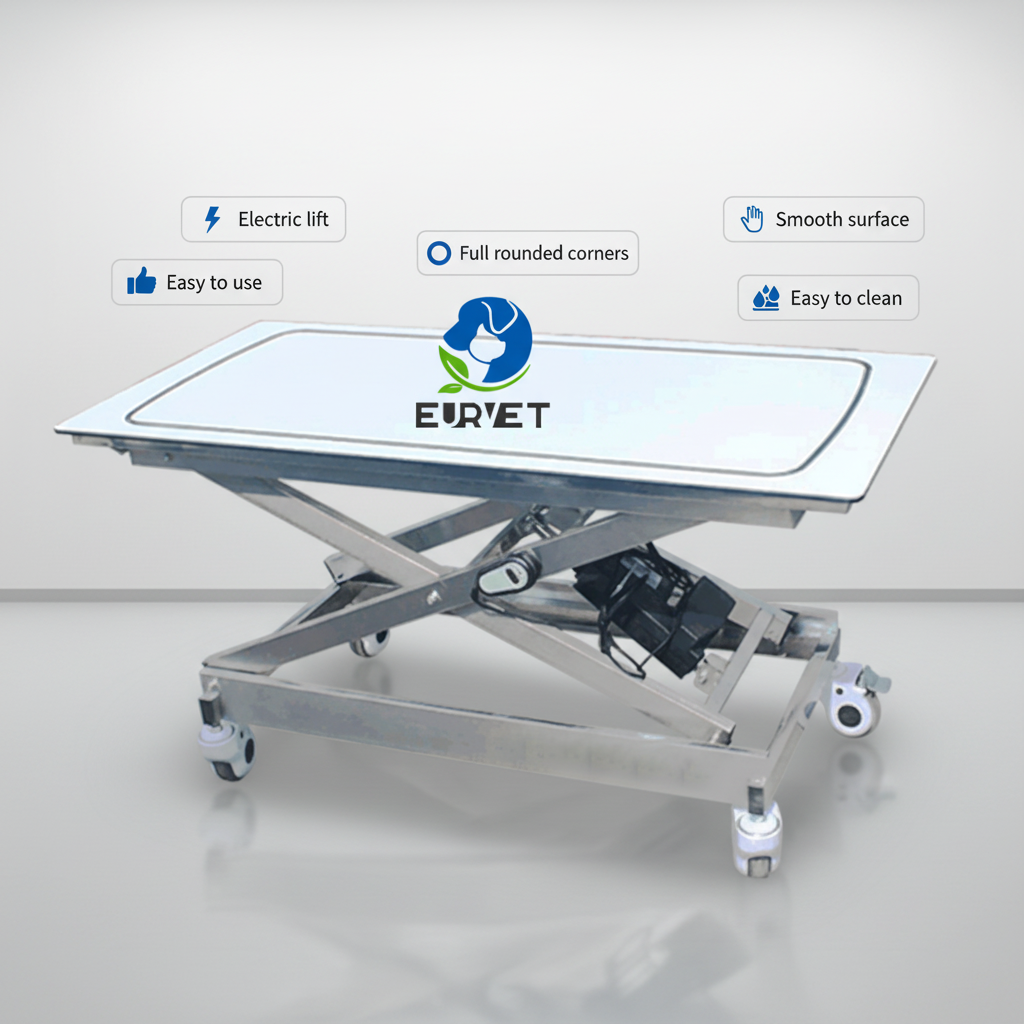 EUR PET Hot Sale Veterinary Surgery Trolley Veterinary Operating Table Veterinary Equipment Veterinary Surgery Table