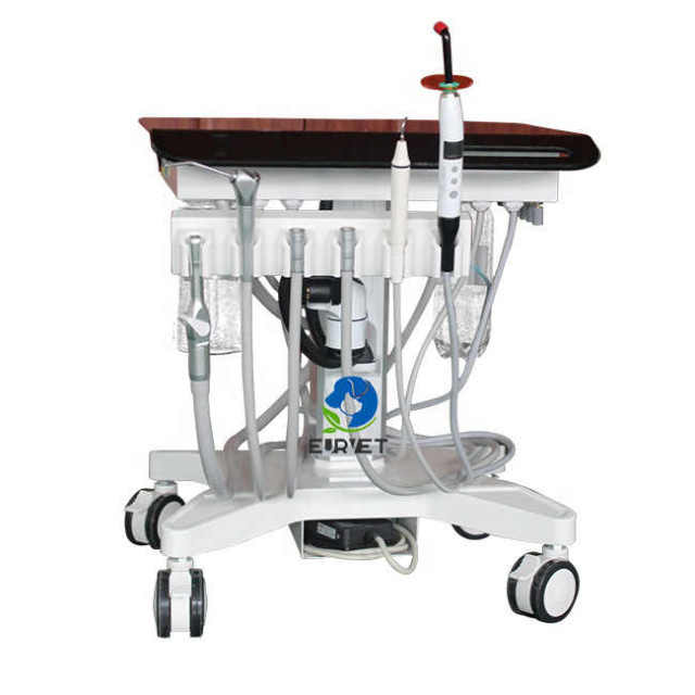 EUR VET Manufacturer Supply Price Dental Cart Equipment Mobile Chair Portable Dental Delivery Unit Vet