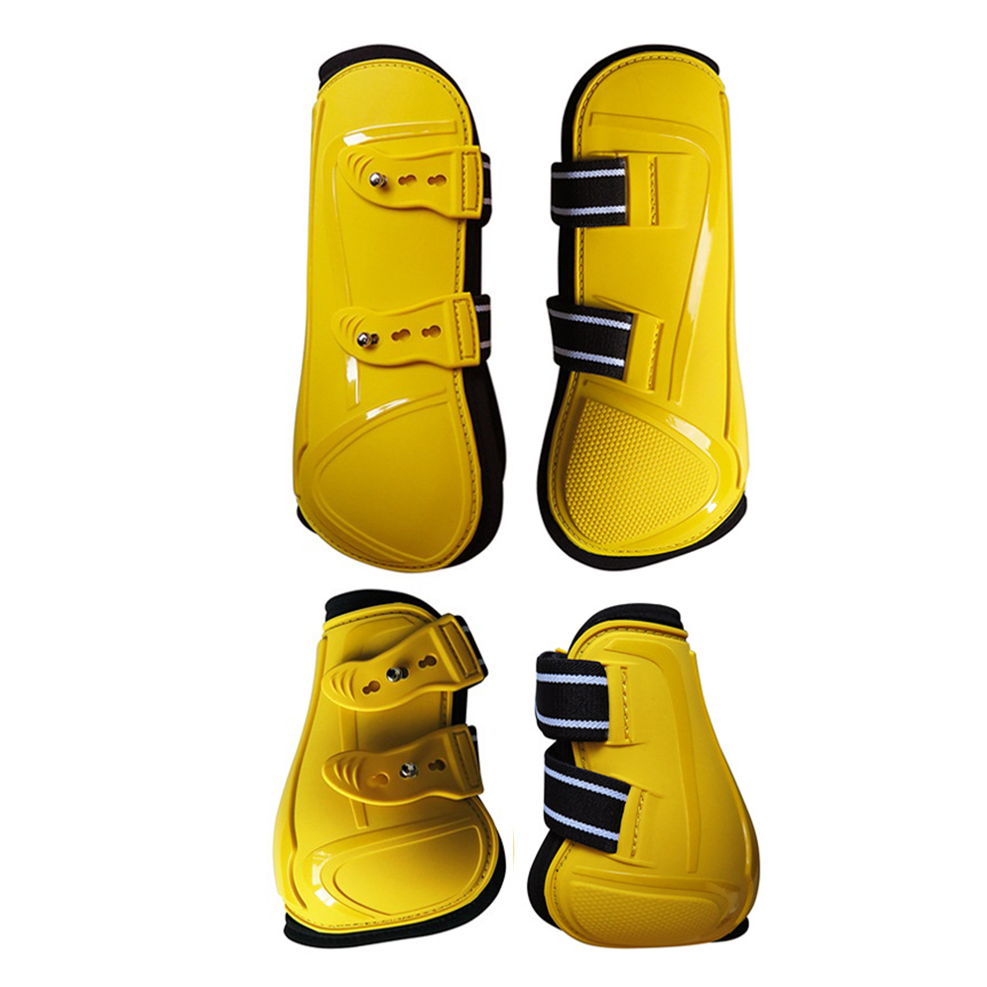 Horse Legs Protection Tendon Boots Protective Horse Splint Boots One Set With Two Pieces Front and Two Pieces Hind