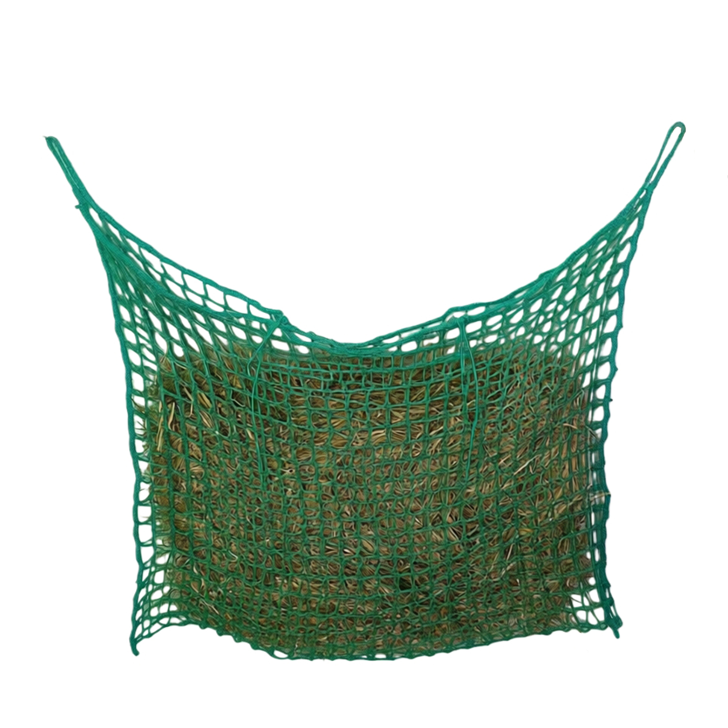 PP Slow Feeder Hay Nets for Horse Ingesting Hay Netting 4 ft X 3 ft Size with Hang Loops and Tie Rope in the Middle