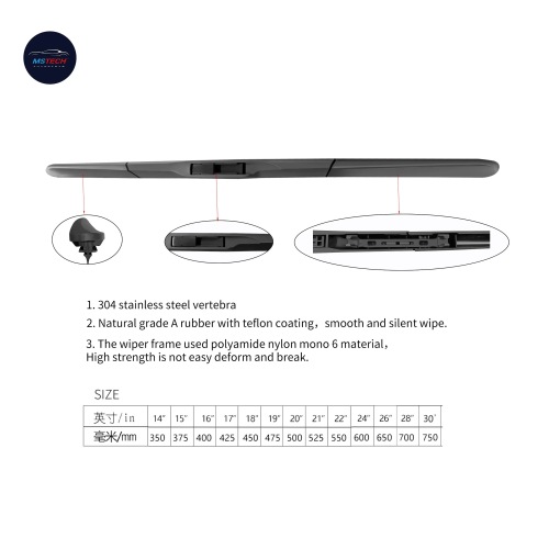 Hybrid wiper blade- H2 series