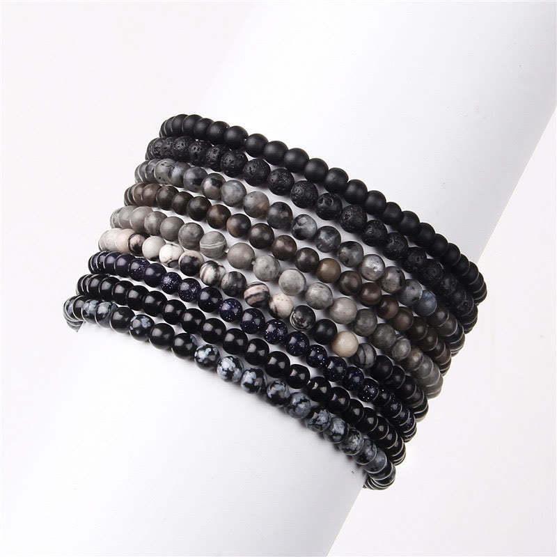 4mm Various Stone Crystal Mini Beads Healing Bracelet